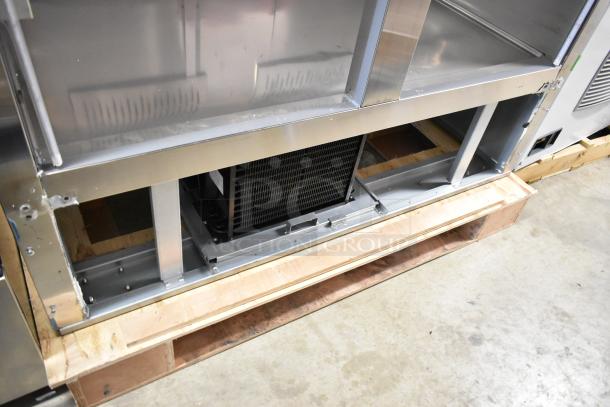 2025 Avantco 54" stainless steel reach-in refrigerator, model 178SS2RGHC. Missing doors, 115V, 1 phase.