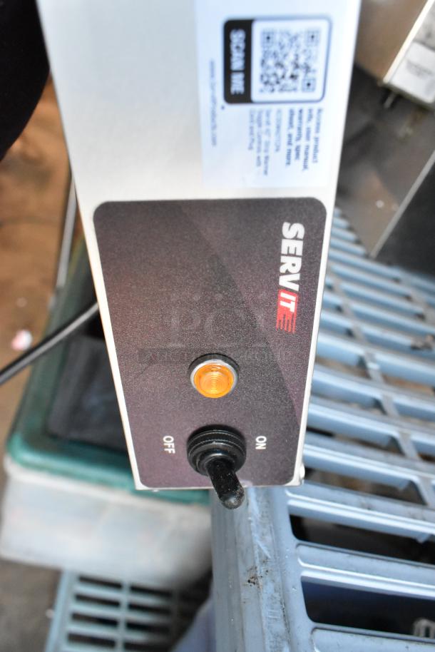 ServIt 423SW42TCPA metal commercial heating strip, 120V, 1 phase, shown with power switch and indicator light visible.