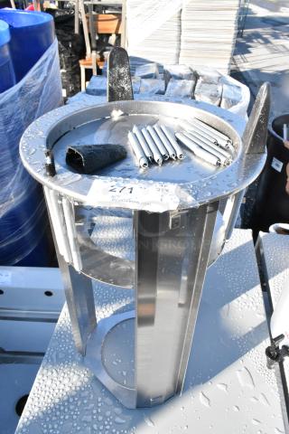 Brand new Lakeside 401125 unheated drop-in dish dispenser, scratch and dent, for 10 1/4" to 11" dishes, stainless steel, visible tag shows auction info.