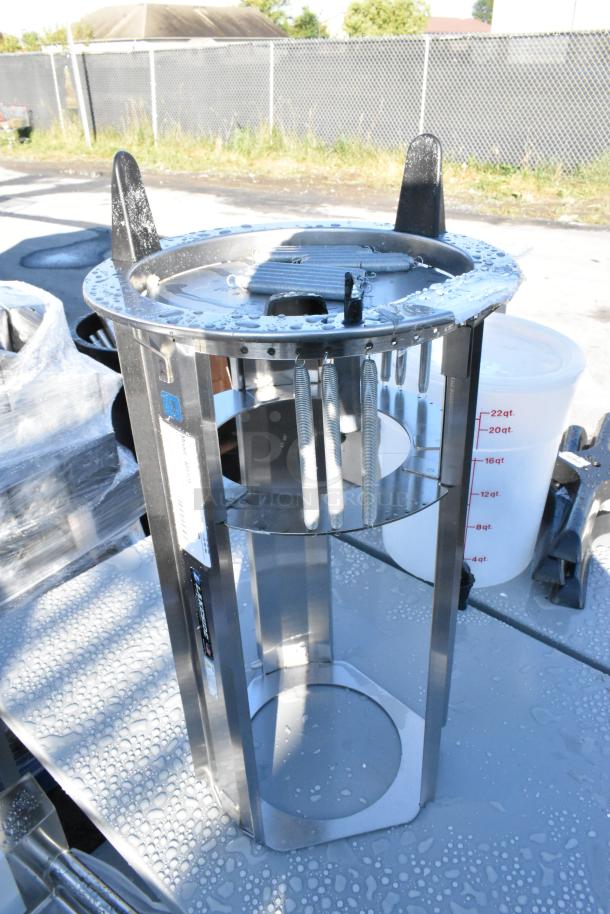 BRAND NEW Lakeside 401125 dish dispenser, unheated, fits 10 1/4" to 11" dishes, with minor scratches. Stainless steel finish.
