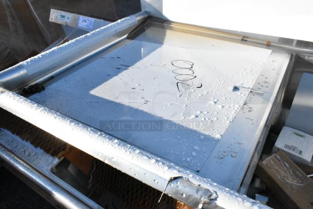 BRAND NEW SCRATCH AND DENT! Regency 600S22424224 Stainless Steel 2 Bay Sink with dual drain boards, protective covering.