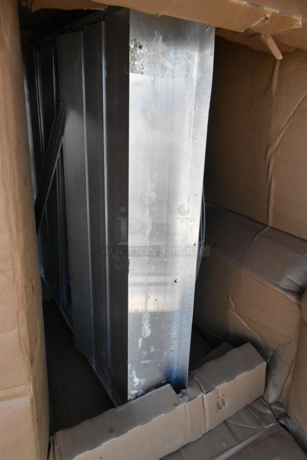 New Canarm AX30-2 30" exhaust fan in box, scratch and dent condition, 8,000 CFM, 1-speed, 1/3 hp, shutter-mounted.