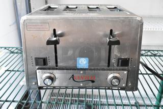 BRAND NEW Avantco 184THD27208 Commercial Toaster, 4-Slice, Wide Slots, 208V, Medium-Duty, Scratch and Dent, ETL Certified.