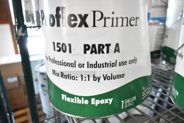30 Pro Guard chemicals, including 1-gallon Proflex Primer 1501 Part A, flexible epoxy for professional use, mix 1:1.