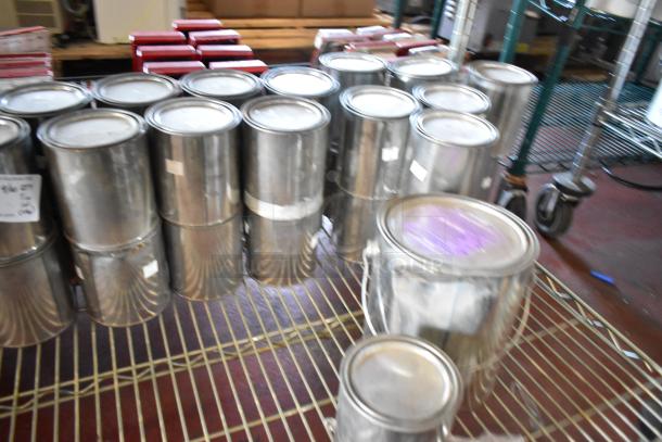 54 Pro Guard Chemicals, including ProFlex 1501 Part B Flexible Epoxy. Multiple sealed metal cans, ready for bid increase.