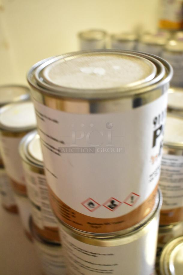 35 cans of Pro Guard chemicals, including 9111 Pour N Plug. Cans feature safety symbols and are in good condition.