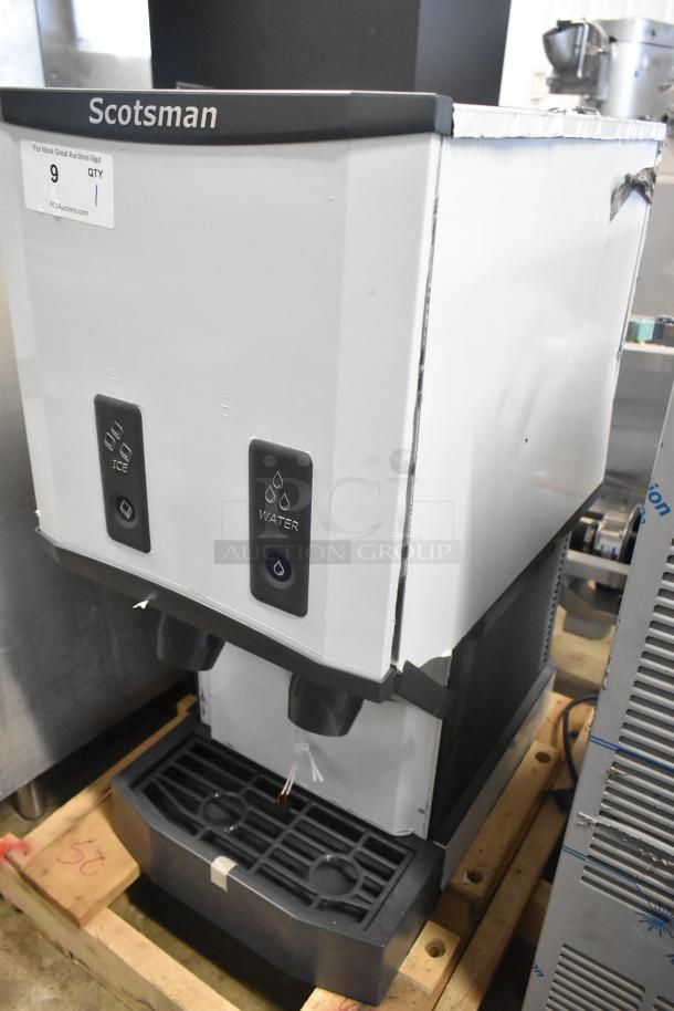 BRAND NEW Scotsman HID312AB-1A Ice Machine, stainless steel, scratch and dent, push button, 12 lb. bin, 115V, countertop model.