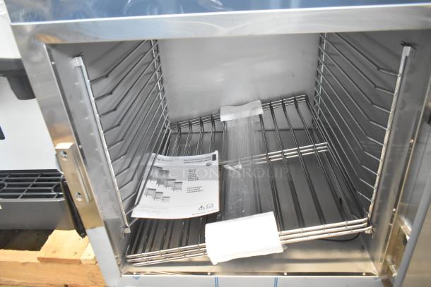 BRAND NEW Alto Shaam 750-S stainless steel heated holding cabinet on casters. Scratch and dent. Includes installation manual.