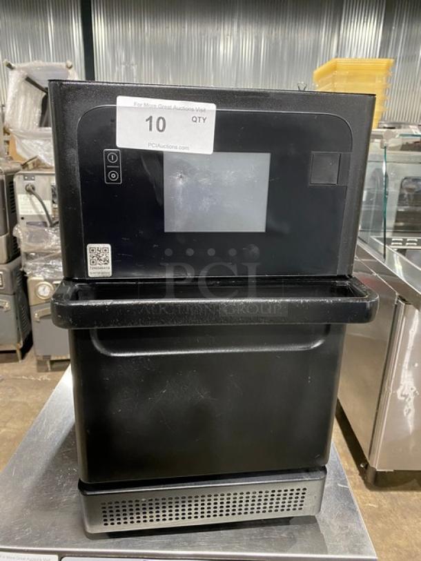 MerryChef Eikon E2S high-speed rapid cook oven, black, electric, 208/240V, 1 Phase, touchscreen, excellent condition.