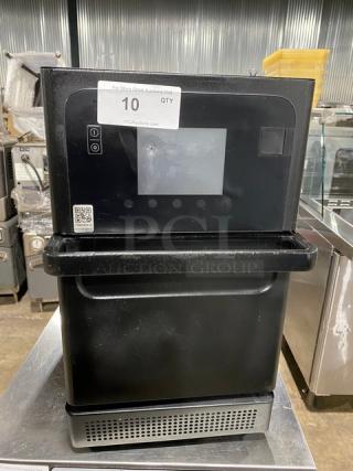 MerryChef Eikon E2S high-speed rapid cook oven, black, electric, 208/240V, 1 Phase, touchscreen, excellent condition.