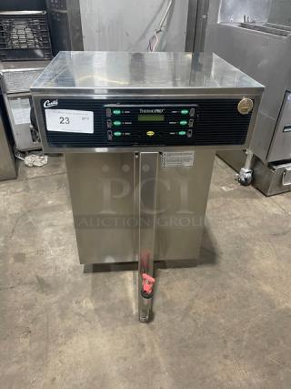 Curtis ThermoPRO Series Commercial Stainless Steel Electric Powered Countertop Twin Automatic Thermal-Server Coffee Brewer! With Hot Water Dispenser! Model: TP2T10A3100 SN: 12654463! 220V 1 Phase! On Legs! - Item #1209704