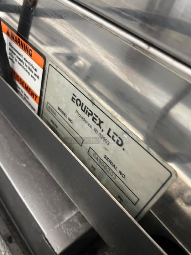Equipex Sodir Series RBE4 Commercial Stainless Steel Rotisserie Roaster Oven, Model RBE4, SN: GA906203, 208/240V.