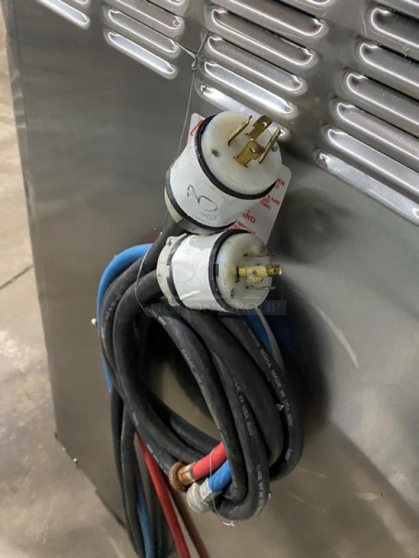 Taylor C713-33 dual flavor soft serve machine plugs and cables. 208-230V, 3 phase, stainless steel condition.