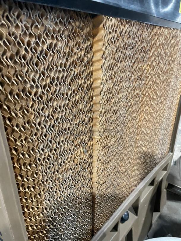 Port-A-Cool Jet Stream 2400 evaporative cooler, model PACJS2400, heavy-duty, on casters, 115V, good condition.