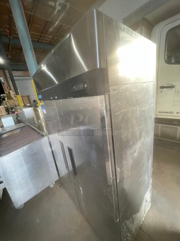 Turbo Air M3 Series commercial stainless steel 2-door freezer, Model M3F47-2, Energy Star certified, 115V 1 Phase.