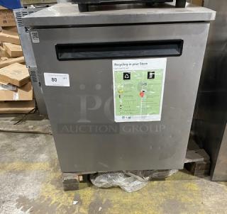 Delfield Enodis Series 406STAR2 commercial stainless steel single door undercounter refrigerator. Model 406-STAR2, 115V, 1 Phase.