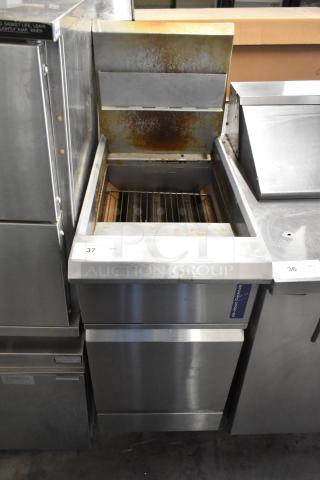 2021 Rocket Cooking RCPFR40G-CB deep fat fryer, stainless steel, commercial floor style, natural gas, minor wear.