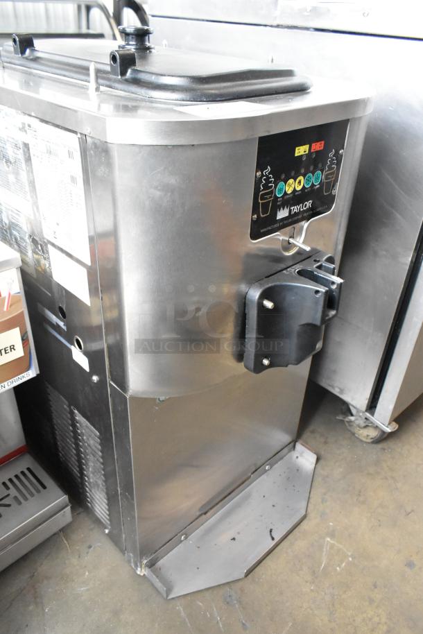 Taylor C706-27 stainless steel soft serve machine, air-cooled, single flavor, 208-230V, 1 phase, commercial use.