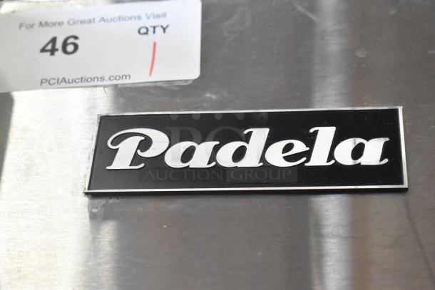 2020 Padela PDB-1F-HC stainless steel commercial freezer, single door, poly-coated racks, on casters, 115V.