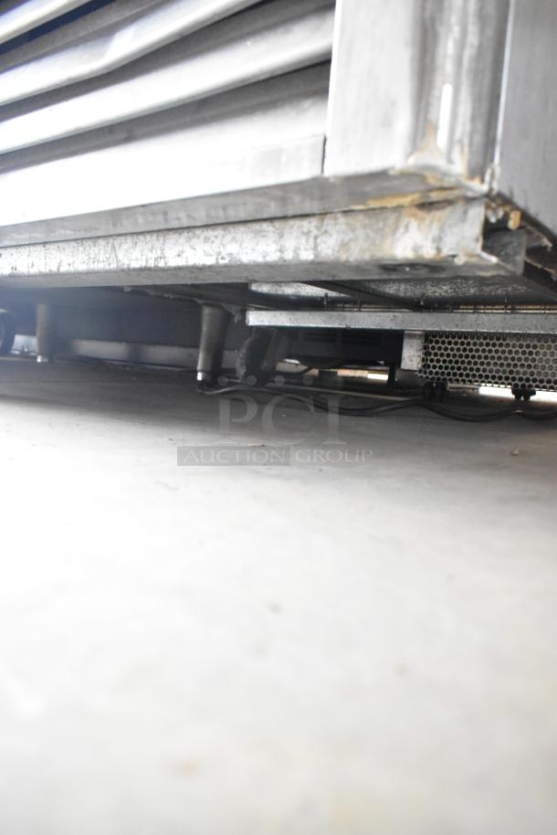 2020 Padela PDB-1F-HC stainless steel commercial freezer base with visible casters.