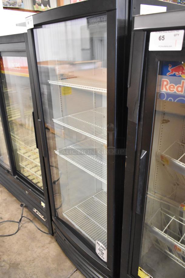 IDW G-12-F334B-HC metal mini cooler merchandiser, single glass door, poly-coated racks, 115V, 1 phase, excellent condition.