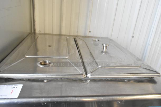 Taylor 754-27 stainless steel soft serve ice cream machine, 2-flavor with twist, on commercial casters, 208-230V, 1 Phase.