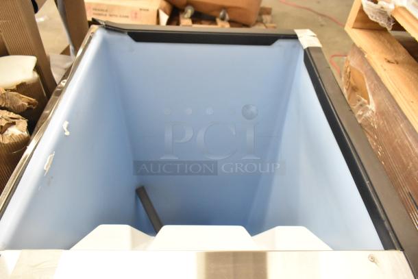 BRAND NEW 2025 Hoshizaki B-300SF ice storage bin, 22" wide, stainless steel finish, 300 lb capacity, scratch and dent condition.