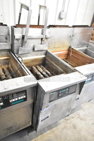 Pitco Frialator SSH75 Solstice Supreme stainless steel commercial fryer, natural gas, 105,000 BTU, on casters.