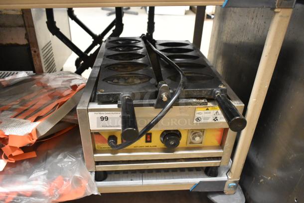 NP-257 Stainless Steel Commercial Waffle Maker, 110V, 1 Phase, with timer and temperature controls, used condition.