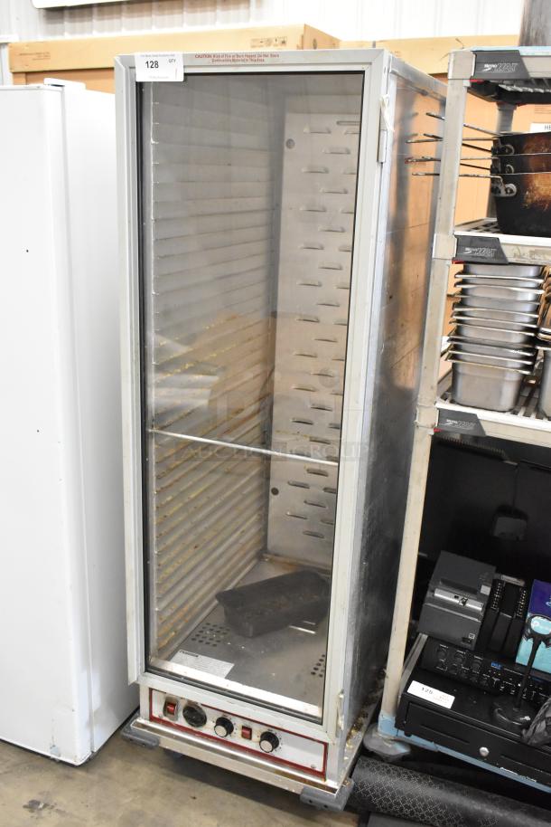 2023 Empura E-HP1836 metal commercial heated holding/proofing cabinet, 120V, 1-phase, on commercial casters, good condition.