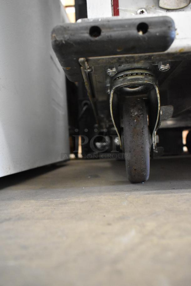 2023 Empura E-HP1836 heated holding cabinet on casters, metal construction, 120V, 1 phase, commercial use.