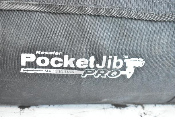 Kessler Pocket Jib Pro in black bags, made in USA; logo visible, well-maintained condition.