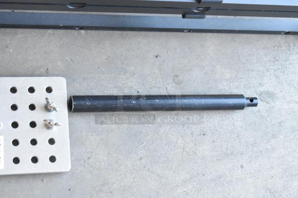 2 Pocket Jib Pro / Cinevate in black bags, features metal components and hardware, in good condition.