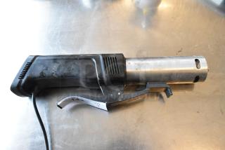 Ink Bird ISV-100W Sous Vide device, 120 Volts, 1 Phase, in fair condition on stainless steel surface.