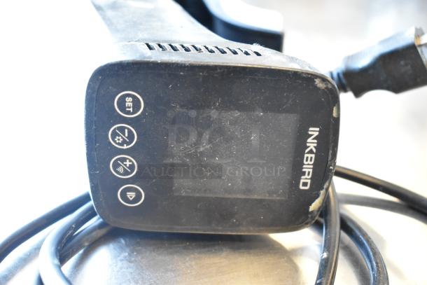 Ink Bird ISV-100W Sous Vide, 120 Volts, slightly worn with visible buttons and Ink Bird logo, cord attached.
