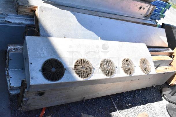 Mr Winter Walk In Box with Heatcraft TA55AF evaporator fan, 115V, 1 phase, multiple fan units, used condition.