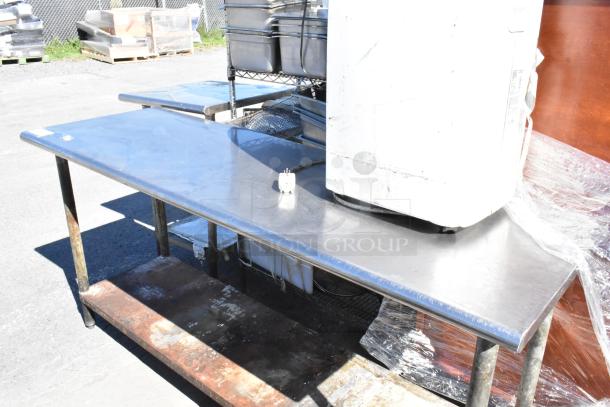 Stainless Steel Table w/ Metal Under Shelf. - Image 4 of 4