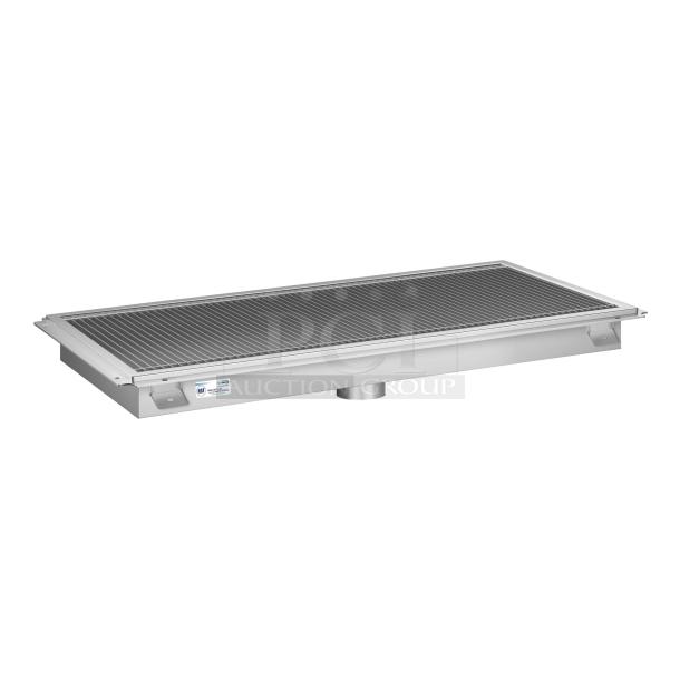 BRAND NEW SCRATCH AND DENT! KoolMore KM-FTG-1842 Subway-Style Stainless Steel Floor Trough Drain - Image 1 of 4