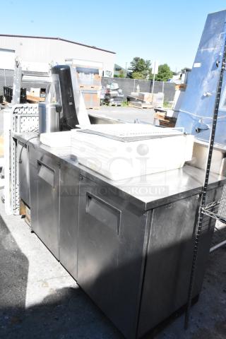 True TBB-3-S stainless steel undercounter cooler, 2 doors, 115 volts, 1 phase, includes contents, commercial use.