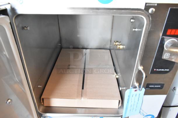 BRAND NEW 2025 Cleveland 24CGA10 SteamCraft Ultra stainless steel 10 pan floor steamer; 125,000 BTU, natural gas.