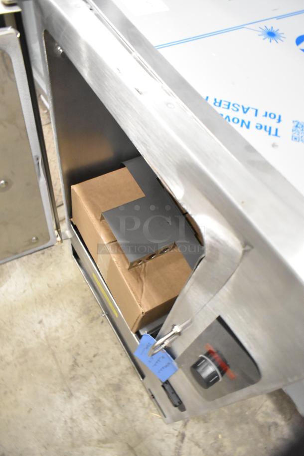 Brand new 2025 Cleveland 22CGT6.1 SteamChef 6 SST countertop steamer, scratch and dent condition, stainless steel, 32,000 BTU.