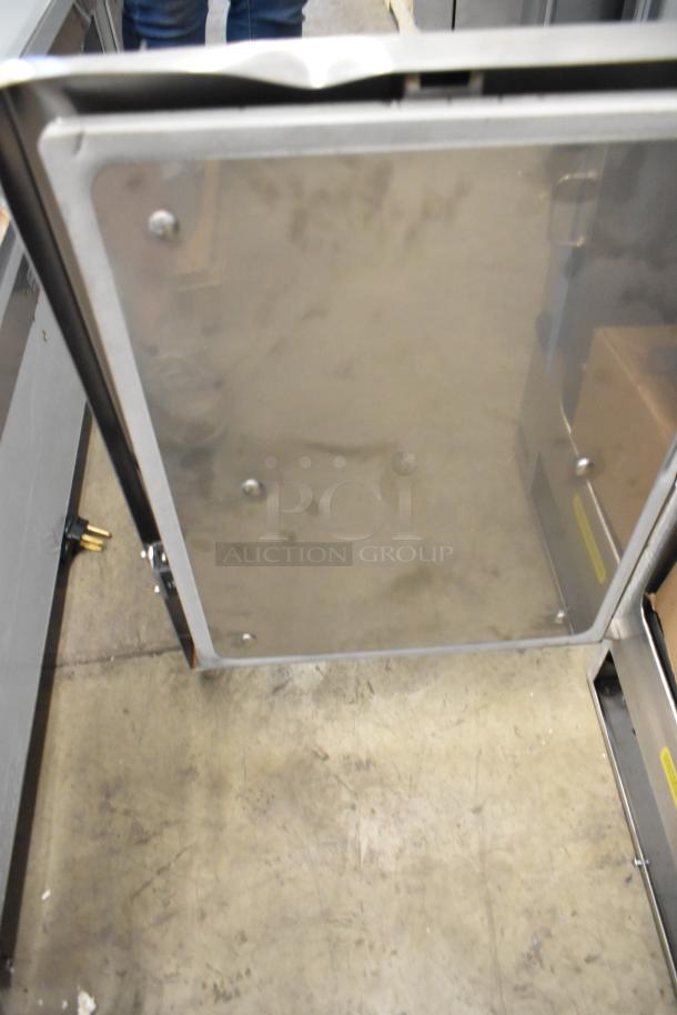 2025 Cleveland 22CGT6.1 SteamChef stainless steel countertop steamer, natural gas, 32,000 BTU, 6-pan, brand new with scratches.
