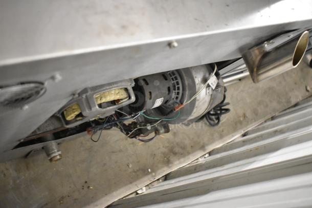 Blodgett Helix commercial convection oven detail, showing interior components and wiring, highlighting stainless steel construction.