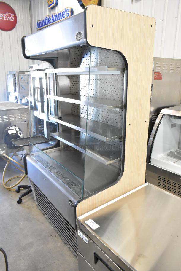 MillRock WC 4881 GT 48 metal commercial merchandiser with glass front, metal shelves. 208-230V, 1 phase, excellent condition.