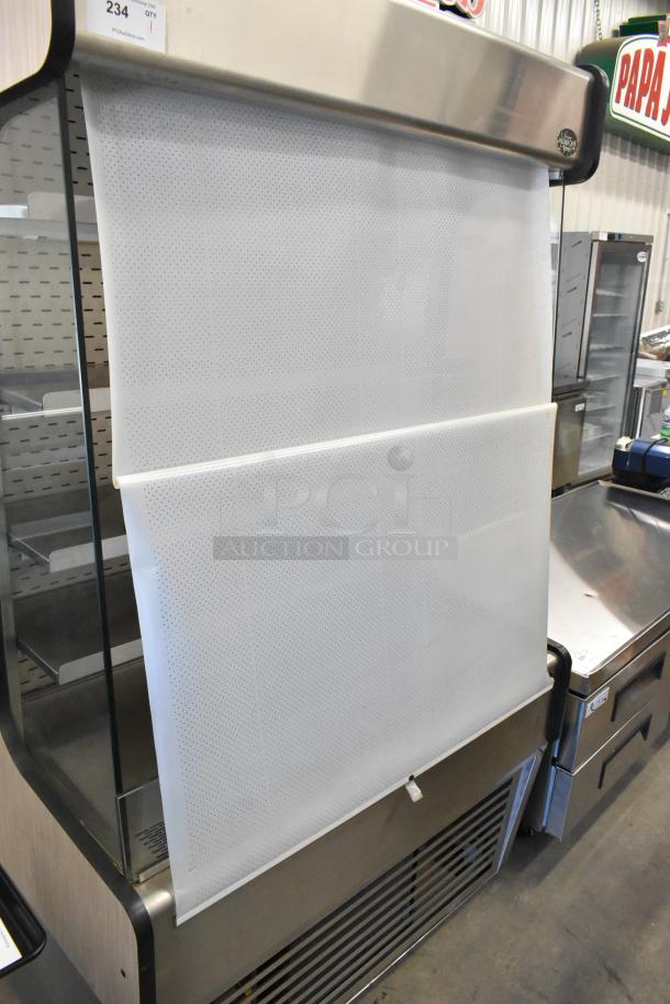 MillRock WC 4881 GT 48 commercial reach-in merchandiser with metal shelves, 208-230V, 1 phase, in good condition.