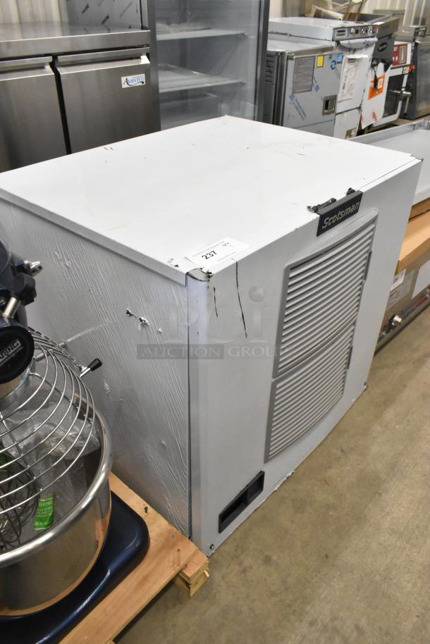 BRAND NEW SCRATCH AND DENT! 2024 Scotsman MC1030MA-32A stainless steel commercial ice head. 208/230V, 1 phase. Visible marks.