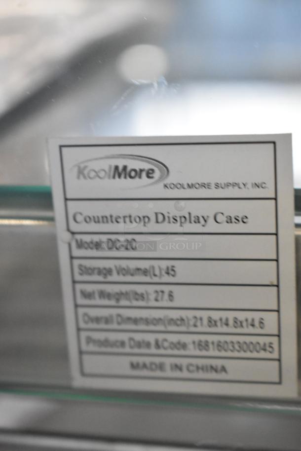 BRAND NEW KoolMore DC-2C Countertop Dry Display Case with scratch and dent. Storage 45L, 27.6 lbs. Made in China.