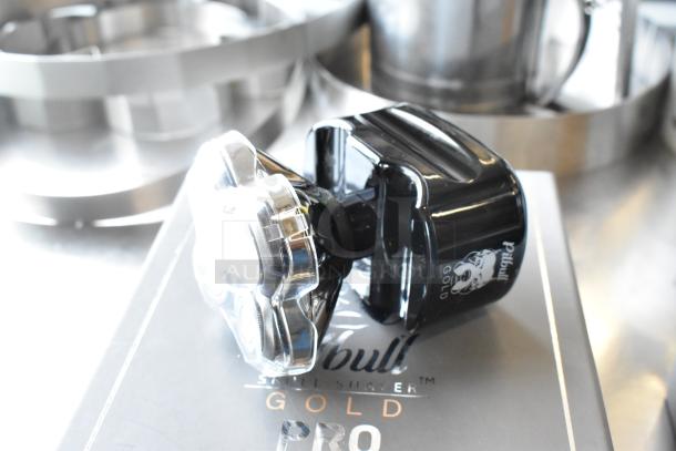 3 brand new Pitbull Gold Pro PBG4-8700 head and face shavers, sleek design, packaged in original box, perfect condition.