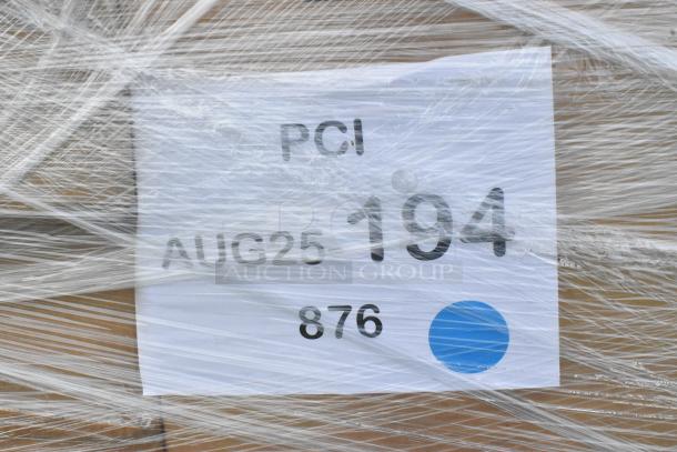 24 scratch and dent items, including mixing glasses and a rice cooker, wrapped with label marked "PCI", "AUG25", "194", "876".