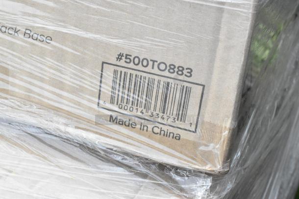 16 brand new scratch and dent items including hot cups, containers, and spoons, wrapped in cellophane. Box label: #500TO883, Made in China.